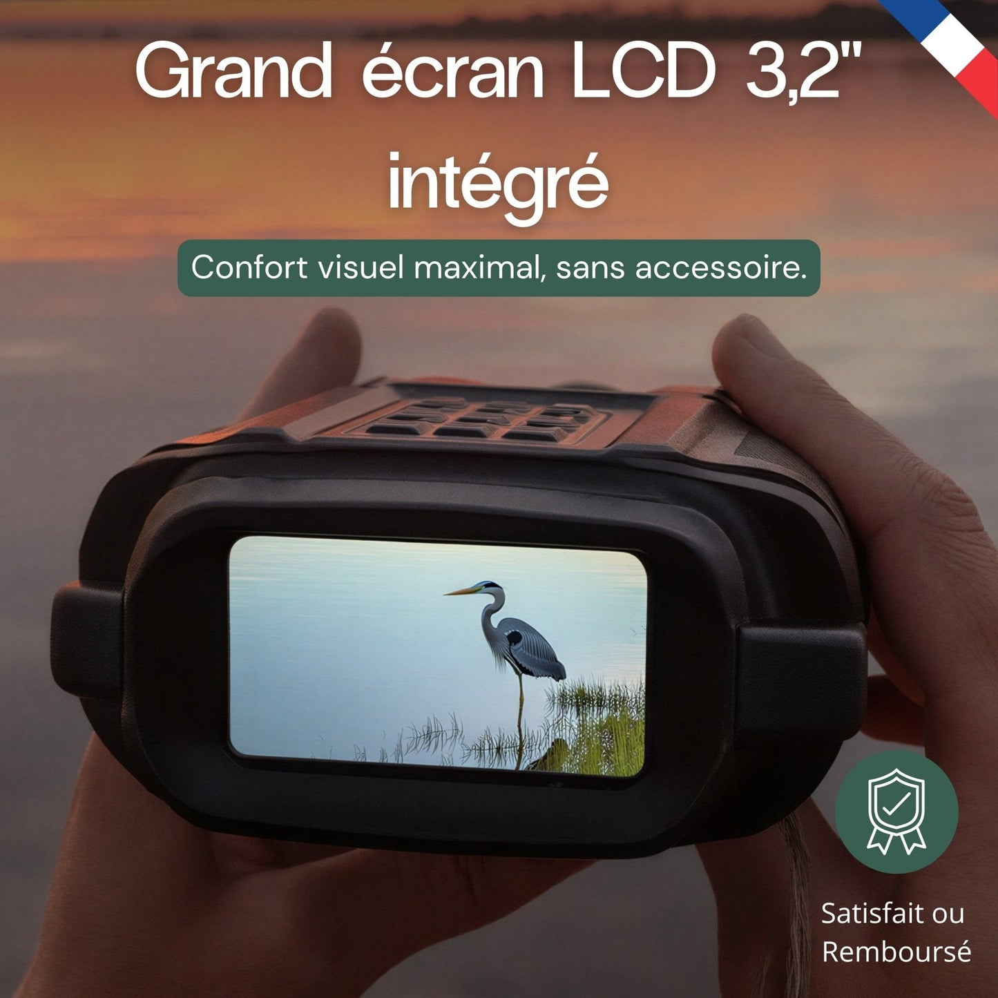 Jumelles vision nocturne 4K - Autonomie 8h