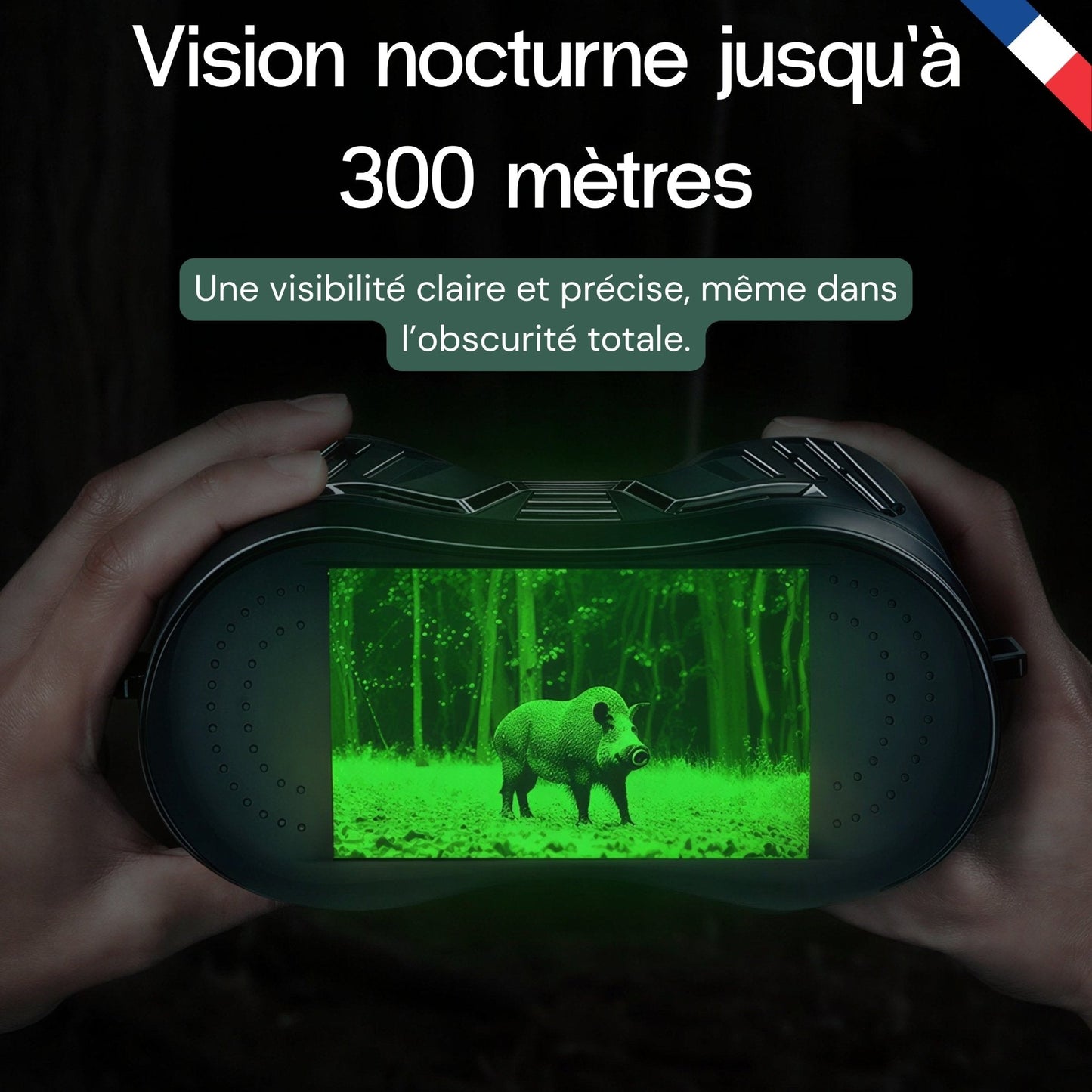 Jumelles vision nocturne 4K - Autonomie 8h