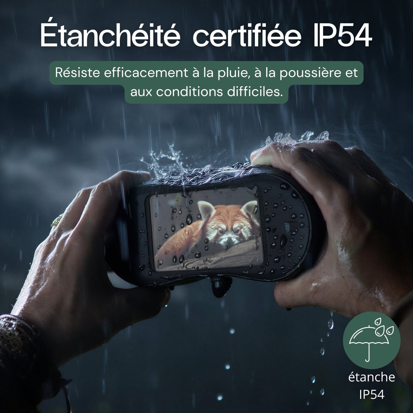 Jumelles vision nocturne 4K - Autonomie 8h