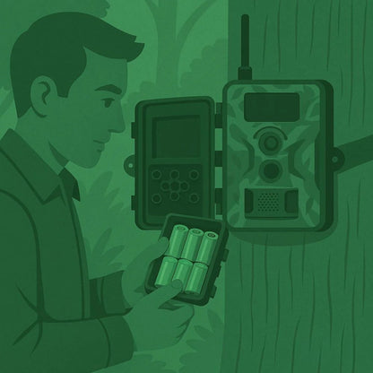 Batteries : Accus au lithium rechargeables avec chargeur - Pour camera de chasse