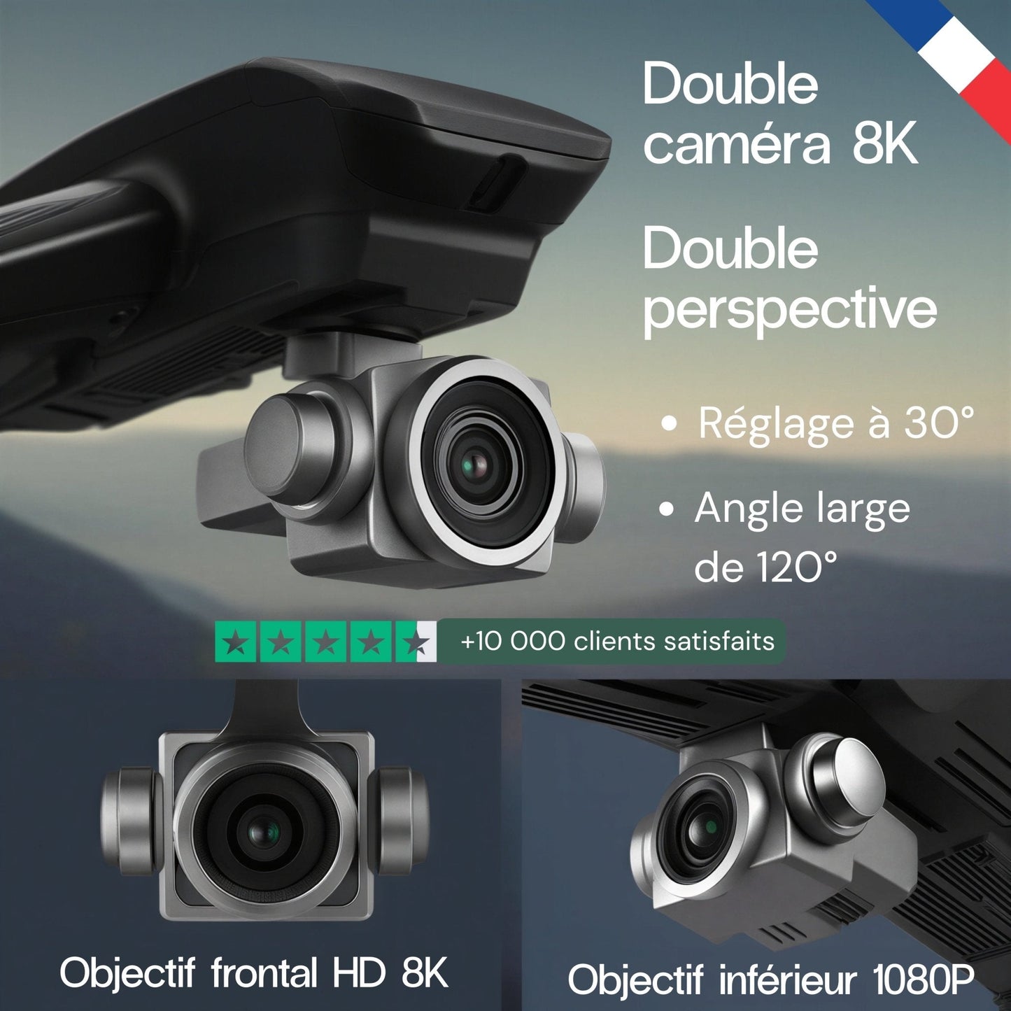 Drone vidéo 8K