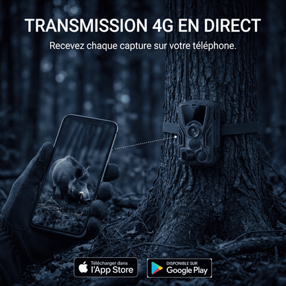 Camera de chasse 4G avec écran 4K