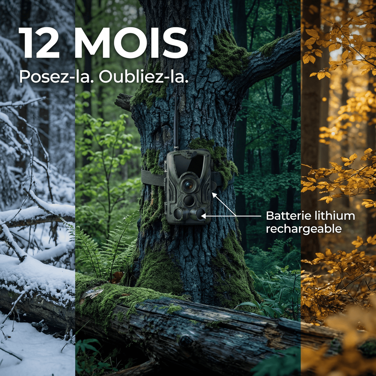 Caméra de chasse 4G 4K avec écran — vue 5 — Woodcam
