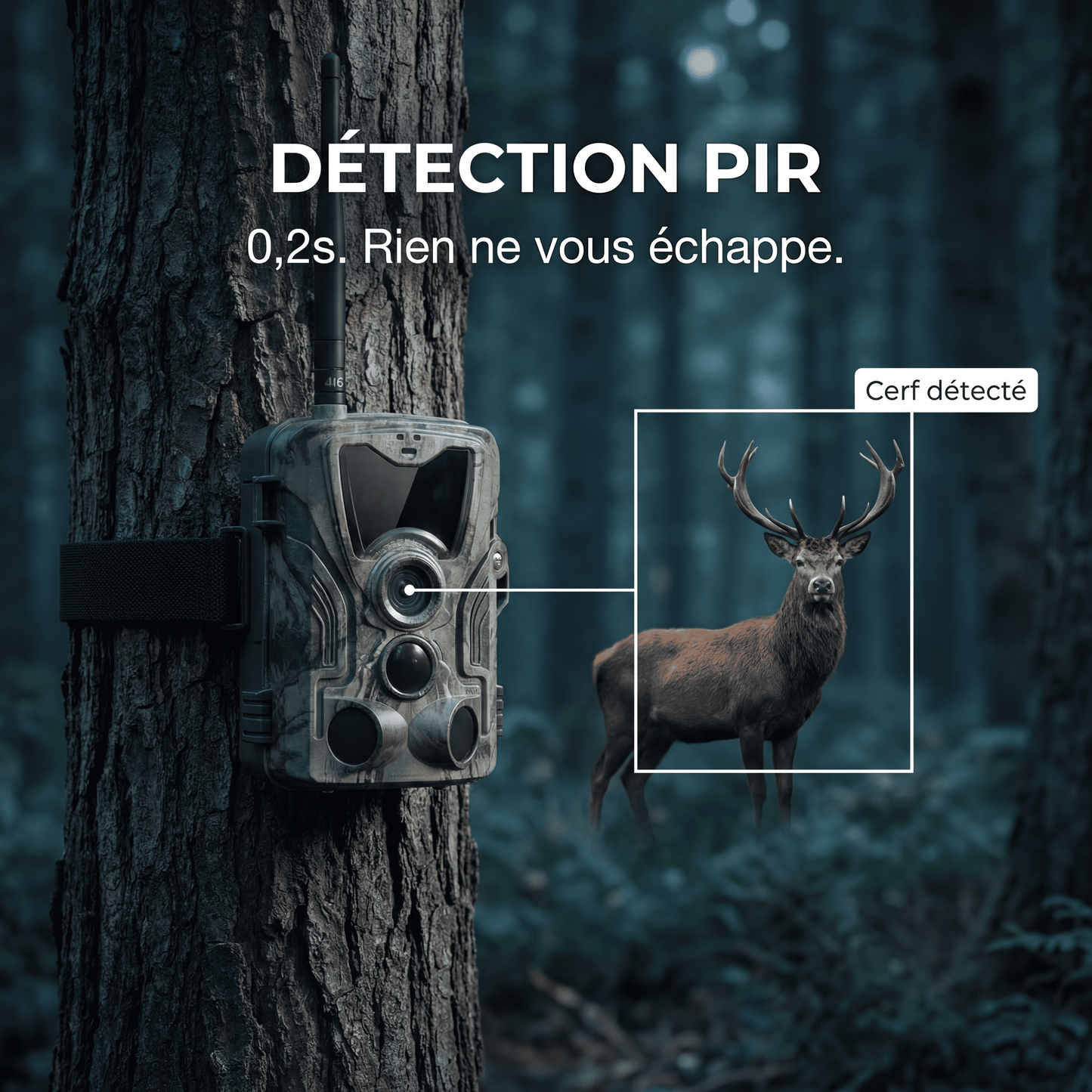 Camera de chasse 4G avec écran 4K
