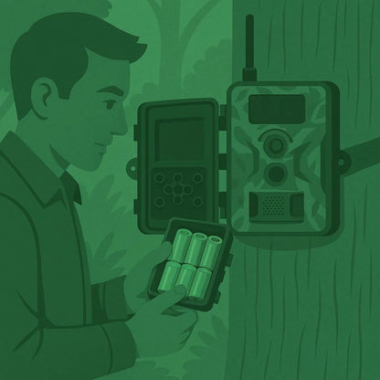 Batteries : Accus au lithium rechargeables avec chargeur - Pour camera de chasse
